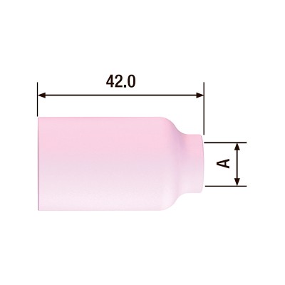 FUBAG Сопло керамическое  для газовой линзы №8 ф12.5 FB TIG 17-18-26 (10 шт.)
