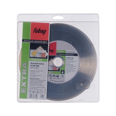 FUBAG Алмазный отрезной диск Keramik Extra D250 мм/ 30-25.4 мм по керамике