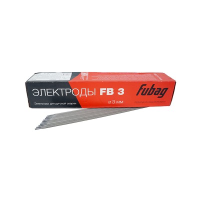 FUBAG Электрод сварочный с рутиловым покрытием FB 3 D3.0 мм (пачка 5 кг)